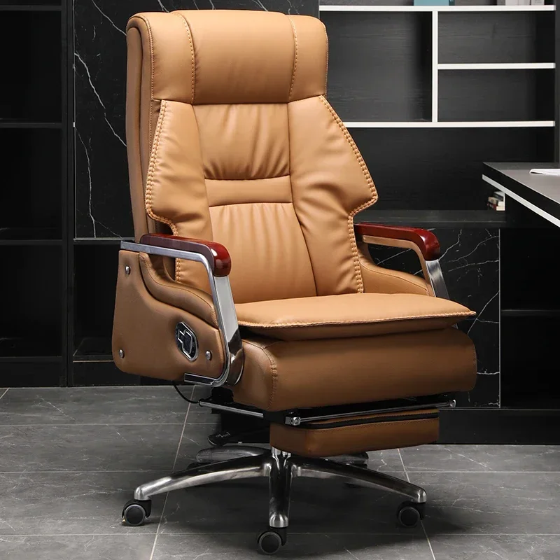 

Sedentary Recliner Office Chairs Mobile Meeting Comfortable Ergonomic Office Chairs Leather Commerce Furniture Bürostuhl LLOC