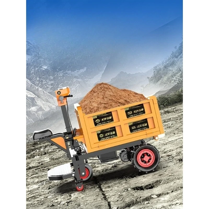 Engineering electric dump truck, construction site cement handling ash bucket truck
