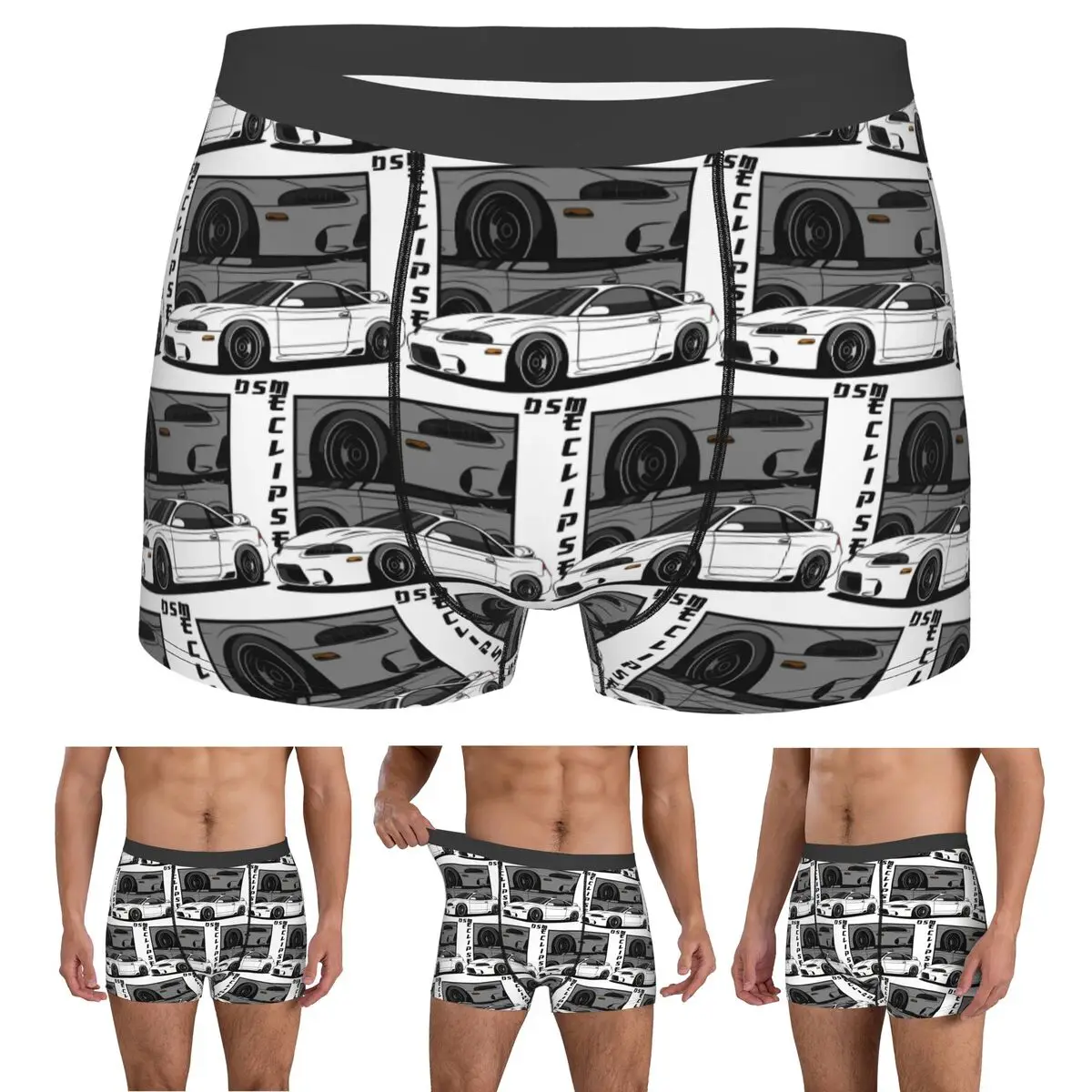 Boxer Underpants Shorts Eclipse 2G Comic Panties Men's Comfortable Underwear for Homme Man Boyfriend Gifts