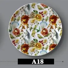 American Country Ceramic Decorative Plate Living Room Decoration Sitting Plate Decoration Background Wall Hanging Plate