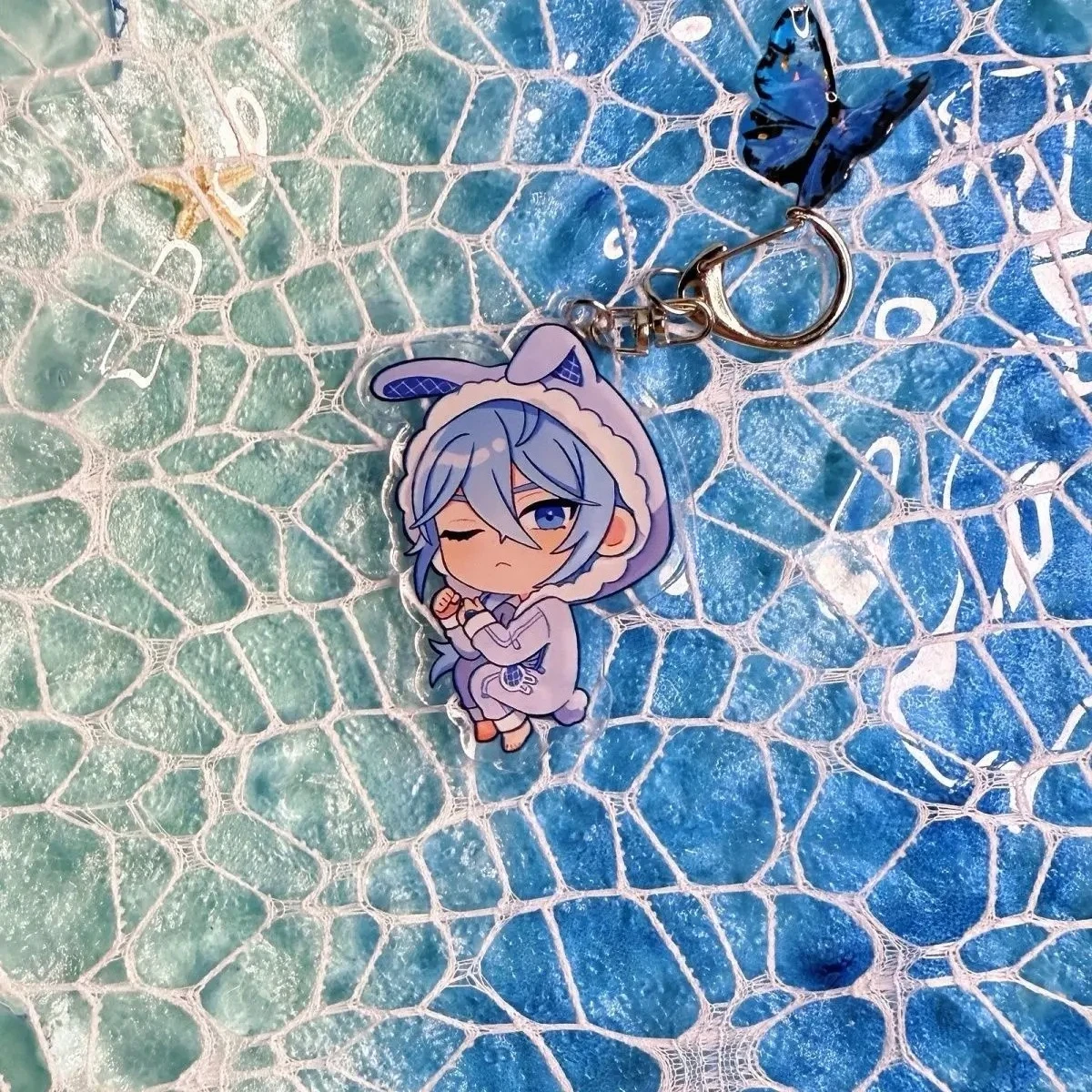 أنيمي قلادة الكرتون الشكل مفتاح سلسلة نو: كرنفال ياكومو لطيف منامة موضوع تأثيري سلسلة مفاتيح مصنوعة من الأكريليك لطيف شارة هدية