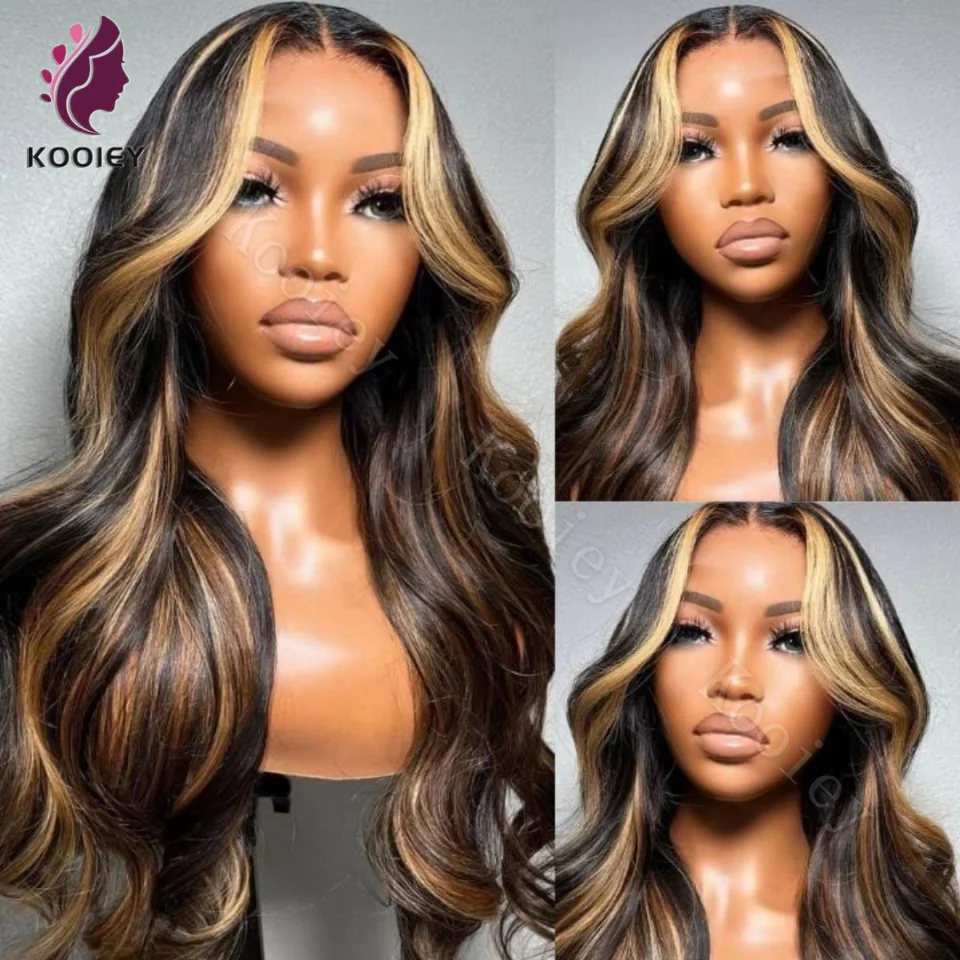 

Ombre Honey Blonde 360 Lace Frontal Human Hair Wigs Highlighted 13x4/13x6 HD Lace Frontal Wigs Malaysian Virgin Hair Wave Wigs