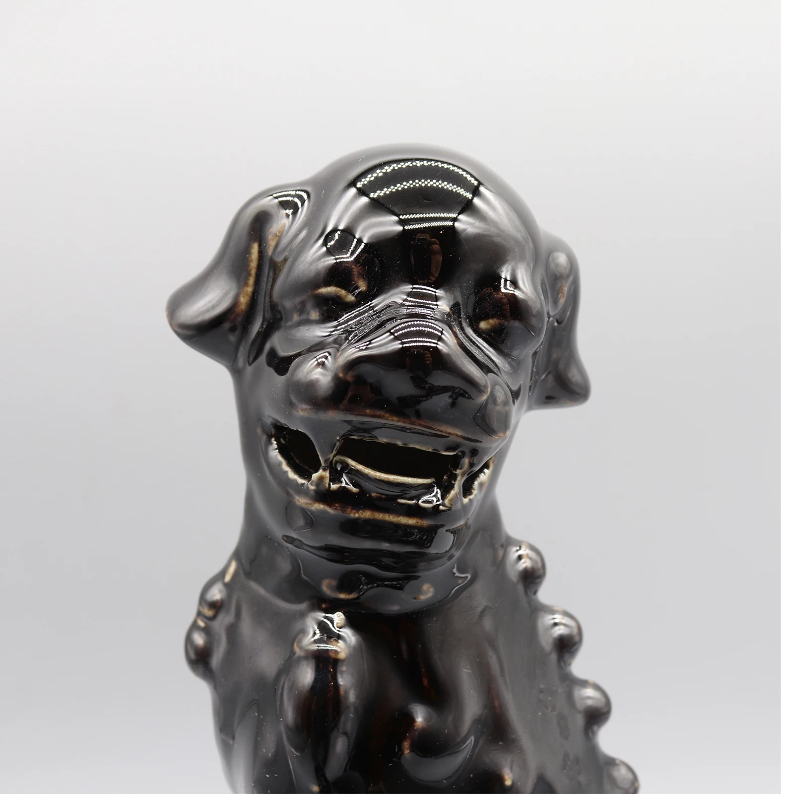 Paar Foo Dogs, Fu Dogs, Buddha Dogs, chinesische Wächterlöwen, Keramikskulptur, Heimdekoration – Detail 26