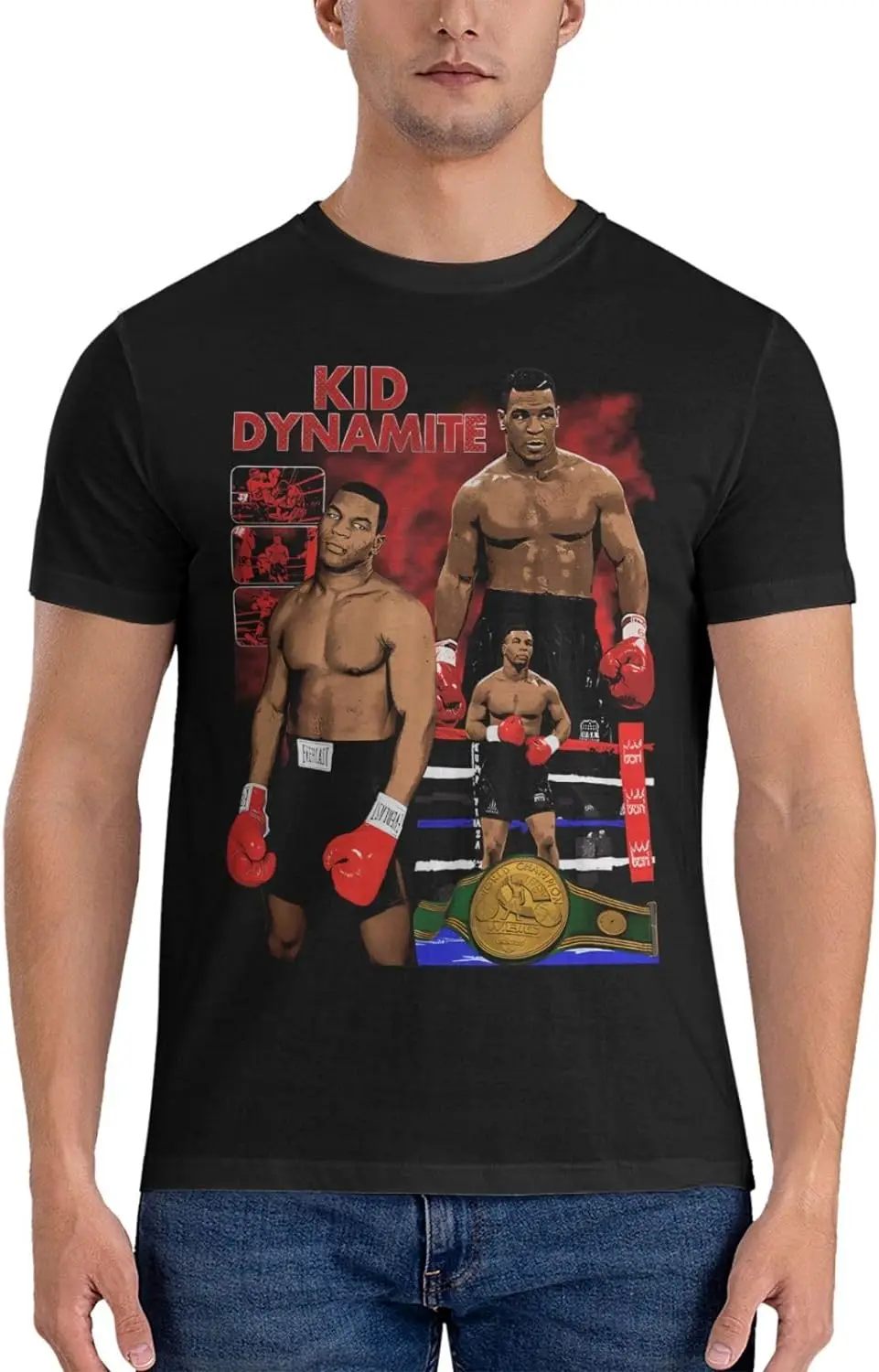 Mens Vintage T-Shirt Short Sleeve Adult Teens Stretch-Cotton Tshirts