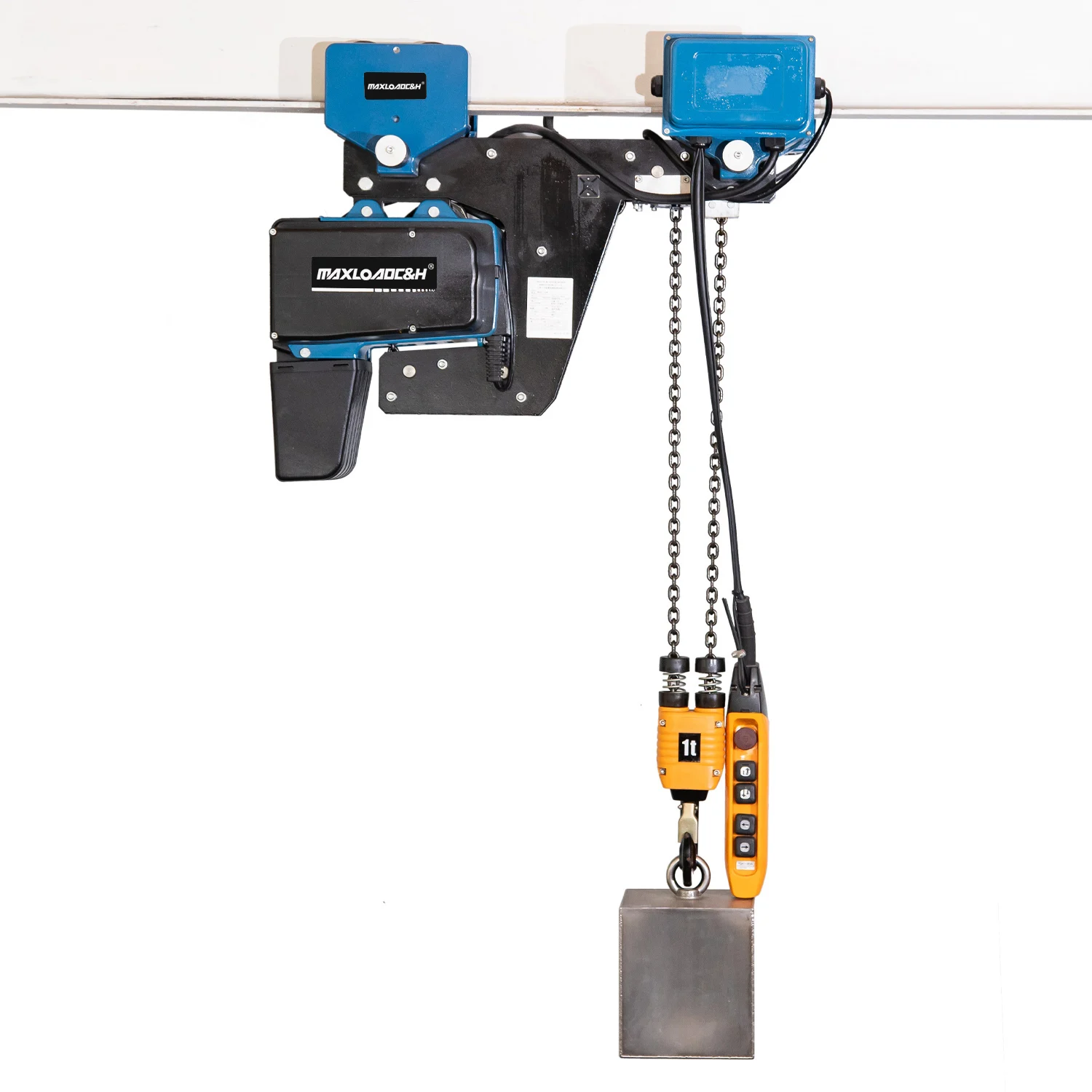 Double lifting speed chain hoist with electric trolley standard lifting height 4m/customizable electric hoist