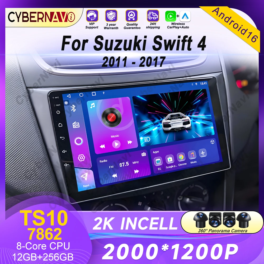 

Android Car Radio Stereo For Suzuki Swift 4 2011 2012 2013 2014 -2016 Multimedia Video Player BT 2 Din Auto Audio G Stereo Audio