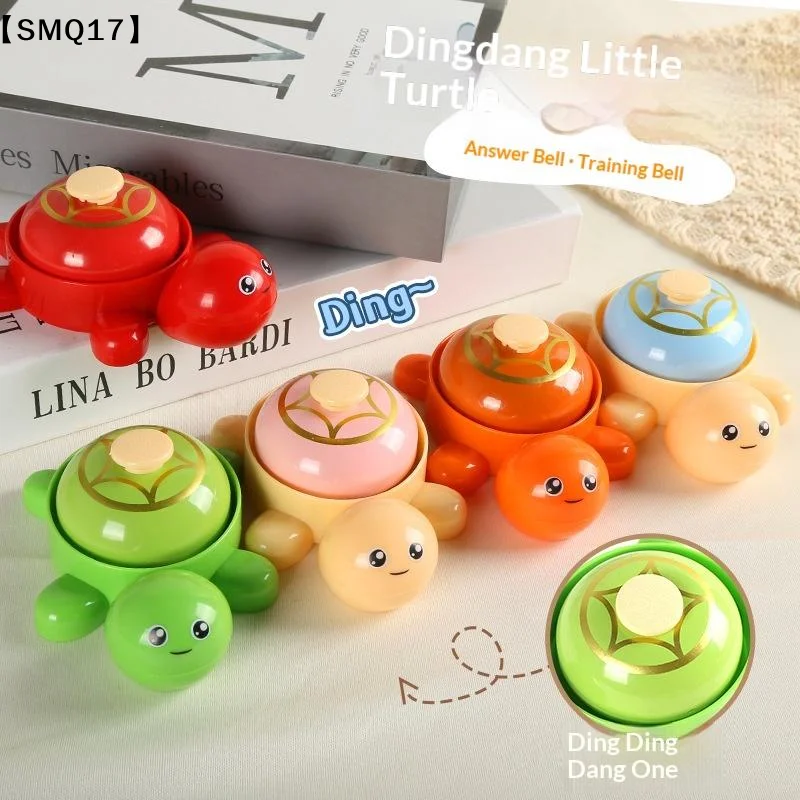 Cute Turtle Themed Call Bells Press Answer Bell Mini Hand Call Bell Cute Desktop Toy Reward Game Bell Home Restaurant Party【SMQ】