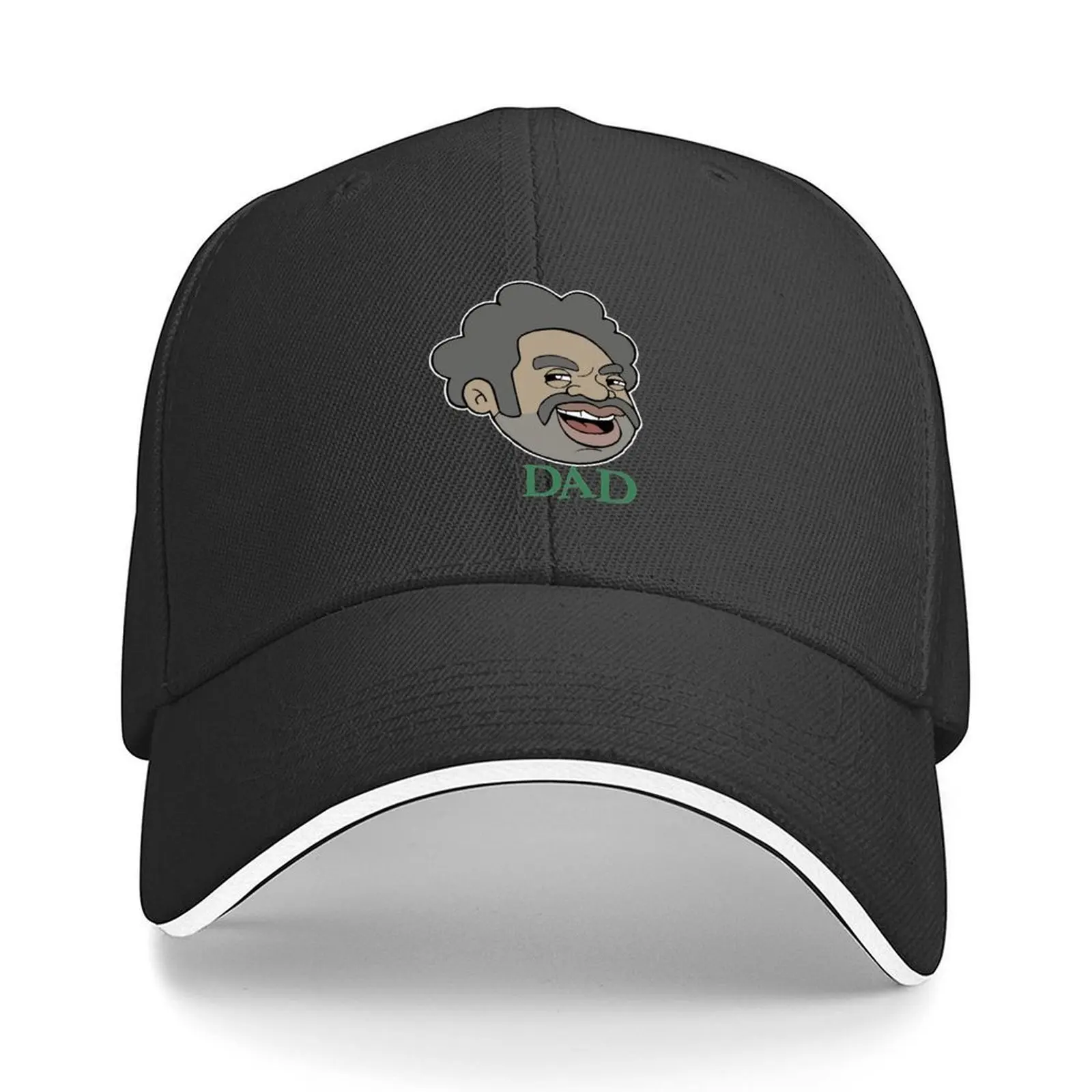 

Dad Pepelo with DAD Text (bro'Town) Baseball Cap Hat men Luxury Brand New Hat fun hats Golf Men Women's