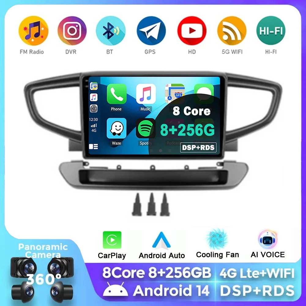 

For Hyundai Ioniq AE 2016 2017 2018 2019 2020 2021-2023 Android 14 Carplay Auto Car Radio Multimedia Video Player Stereo GPS DSP