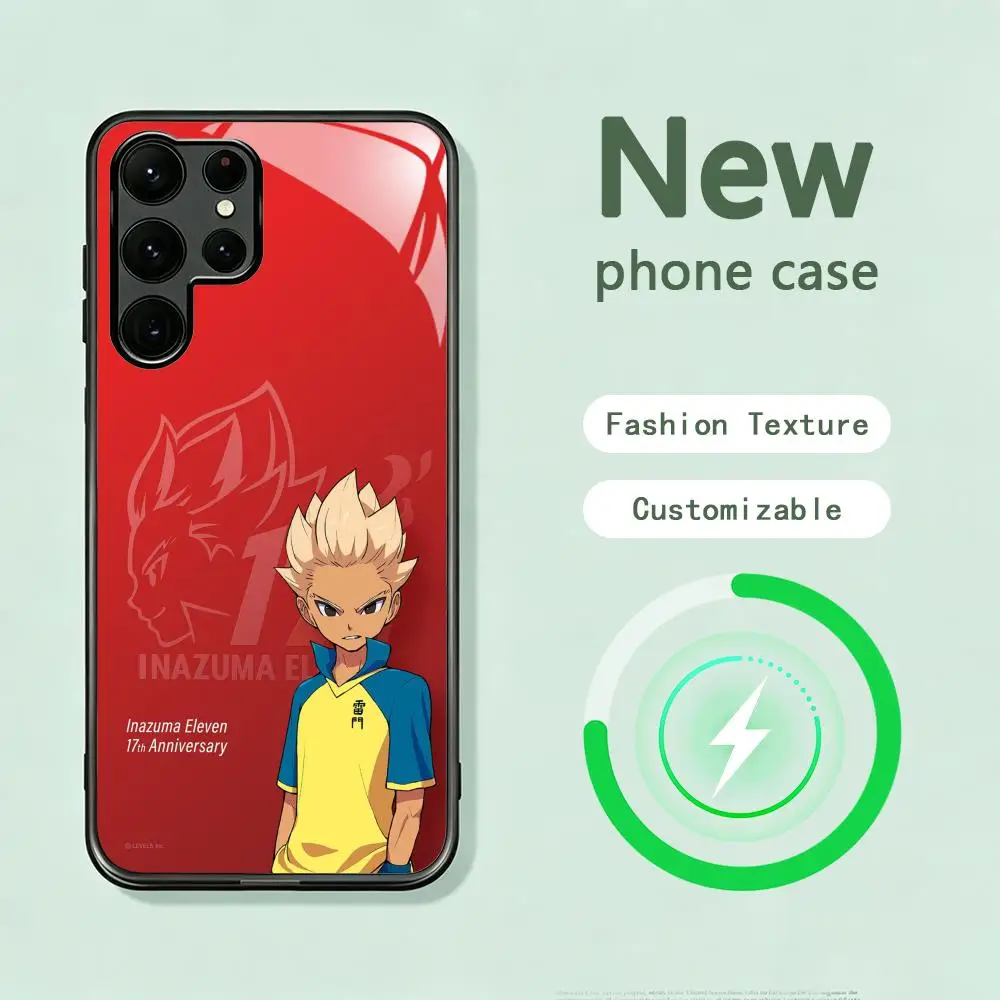 Animation cool Inazuma Eleven Phone Case For Samsung S26 S25 S24 S23 S22 S21 S20 Plus Ultra Note20 Glass Magnetic Case