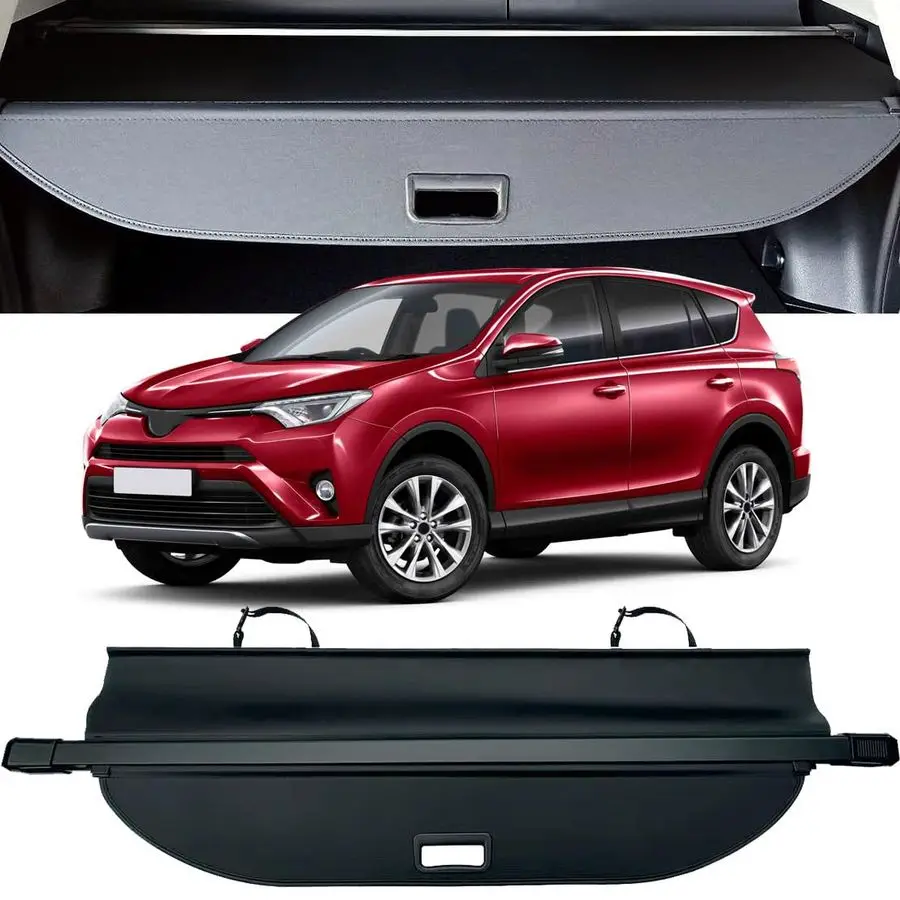 

Cover for Toyota RAV4 20132018, Upgraded Waterproof Retractable Trunk Cover Security Shield Shade for Toyota, UV Resistant Rear