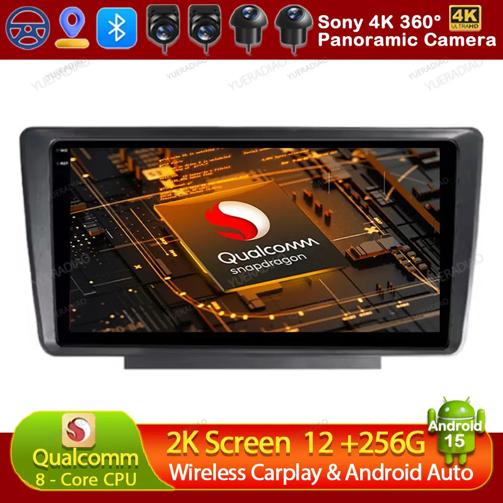 Автомобильный радиоприемник Android 15 для Skoda Octavia 2004-2014 Qualcomm 4G WIFI QLED GPS NAVI Мультимедийный стерео видеоплеер 2DIN BT LTE 5G Автомобильный радиоприемник Android 15 для Skoda Octavia 2004-2014 Qualcomm 4G WIFI QLED GPS NAVI Мультимедийный стерео видеоплеер 2DIN BT LTE 5G