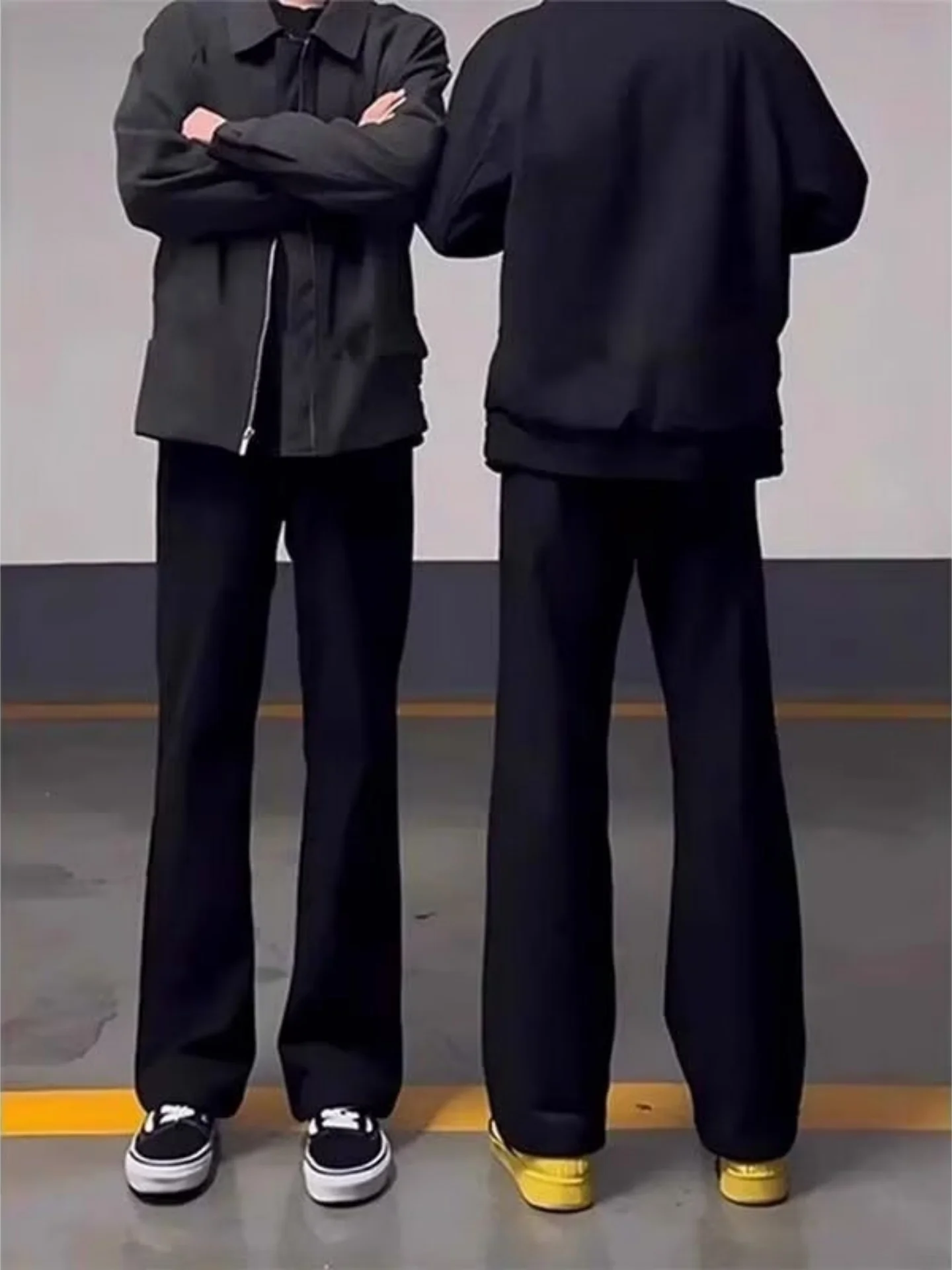 

Мужские повседневные брюки-чи́ки Cleanfit Slimming Extended: осенняя новинка, широкие штанины, прямой крой, свободный силуэт, молодежный стиль