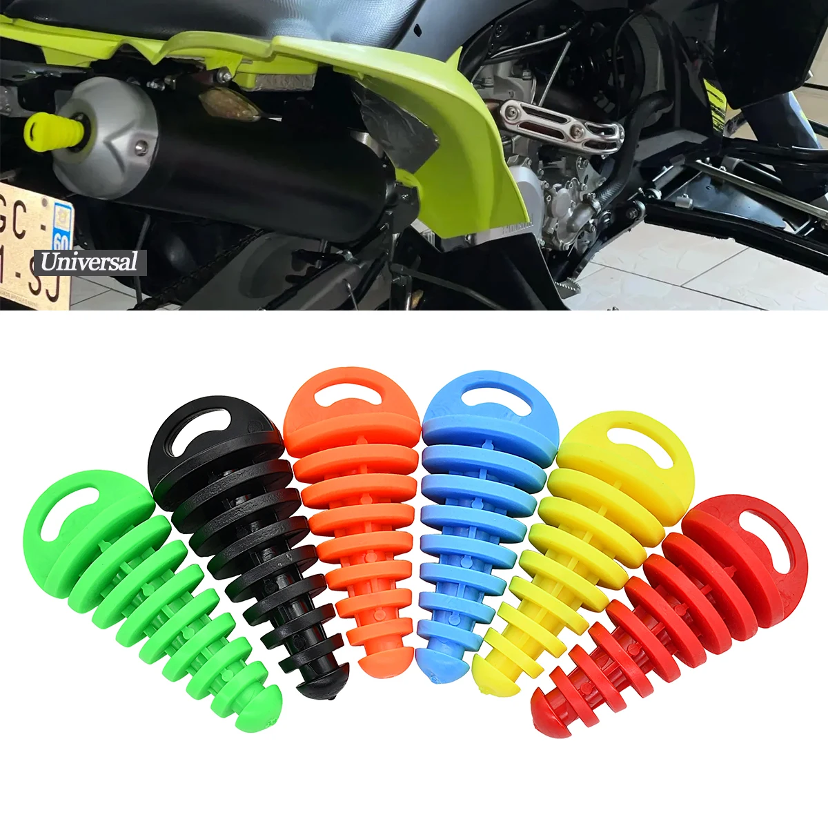 Universal Motorcycle Accessories Exhaust Pipe Motocross Tailpipe Air-bleeder Plug Exhaust Silencer Muffler Wash Pipe Protector