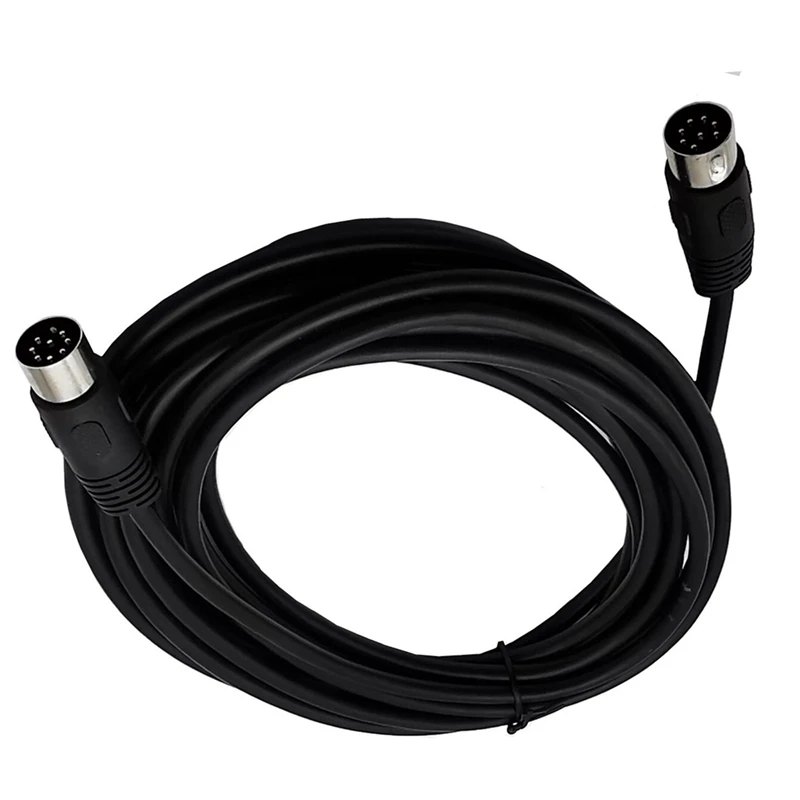 5X 8 Pin Din Masculino Para Altifalante Masculino Cabo De Áudio Adaptador Para Vigilância Computadores Automotivos Televisão Precisão 5M