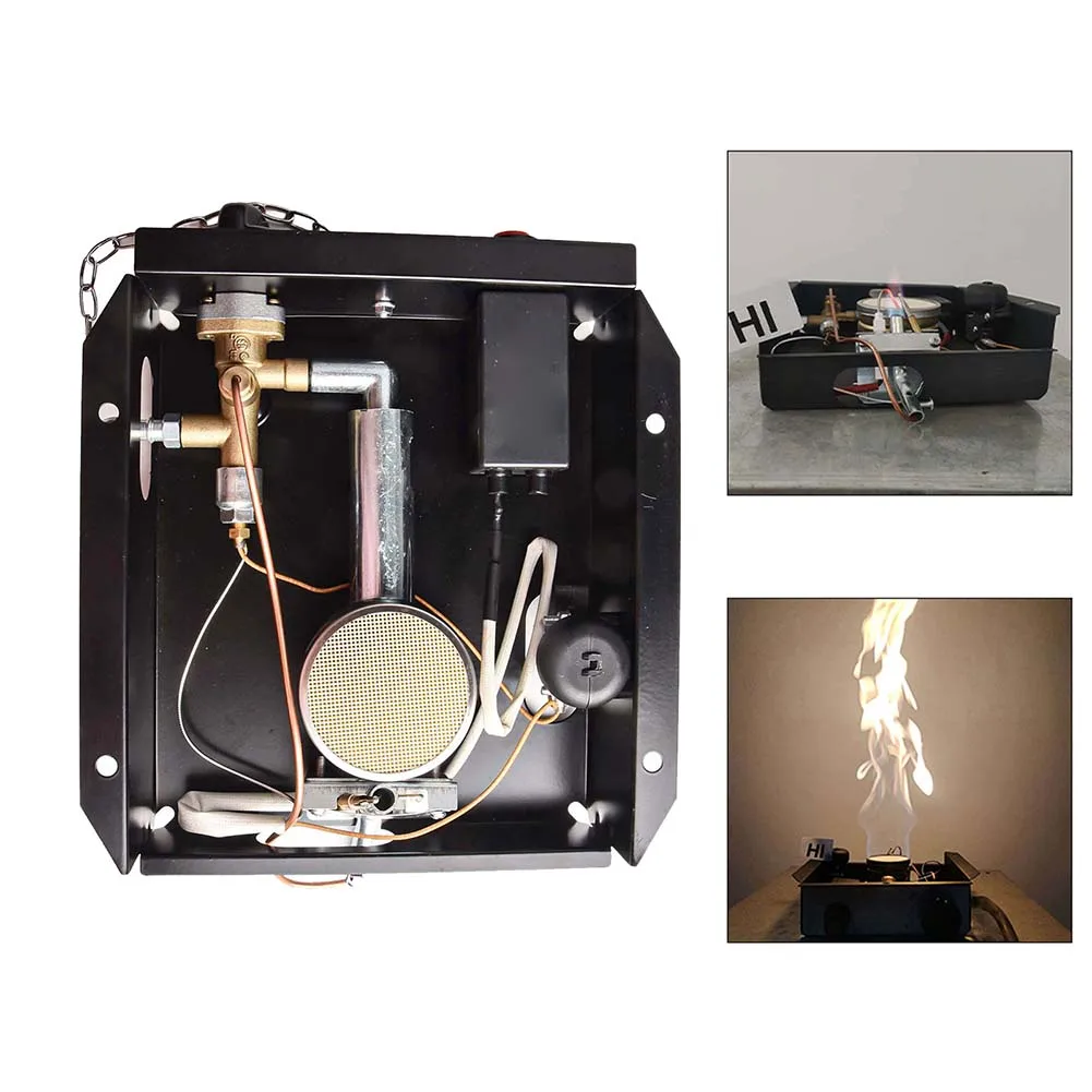 컨트롤 박스 히터 가스 히터 어셈블리 47000 BTU 열 출력 쉬운 설치 프로세스 파티오용 버너 제어 어셈블리