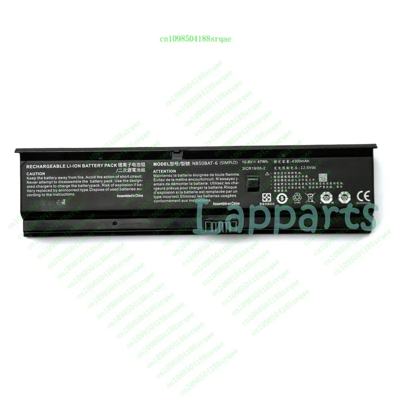 

Новый оригинальный OEM аккумулятор NB50BAT-6 47 Втч для Clevo NB50TK1 NB50TJ1 NB50TL NB50TZ «% тест»