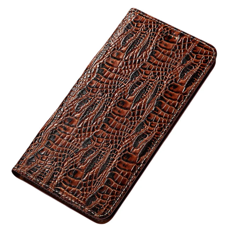 Dragon Claw Genuine Leather Flip Case For Apple iPhone 12 13 14 15 16 16e 17 Pro Max Plus X XS Max XR Cover Case Fall prevention