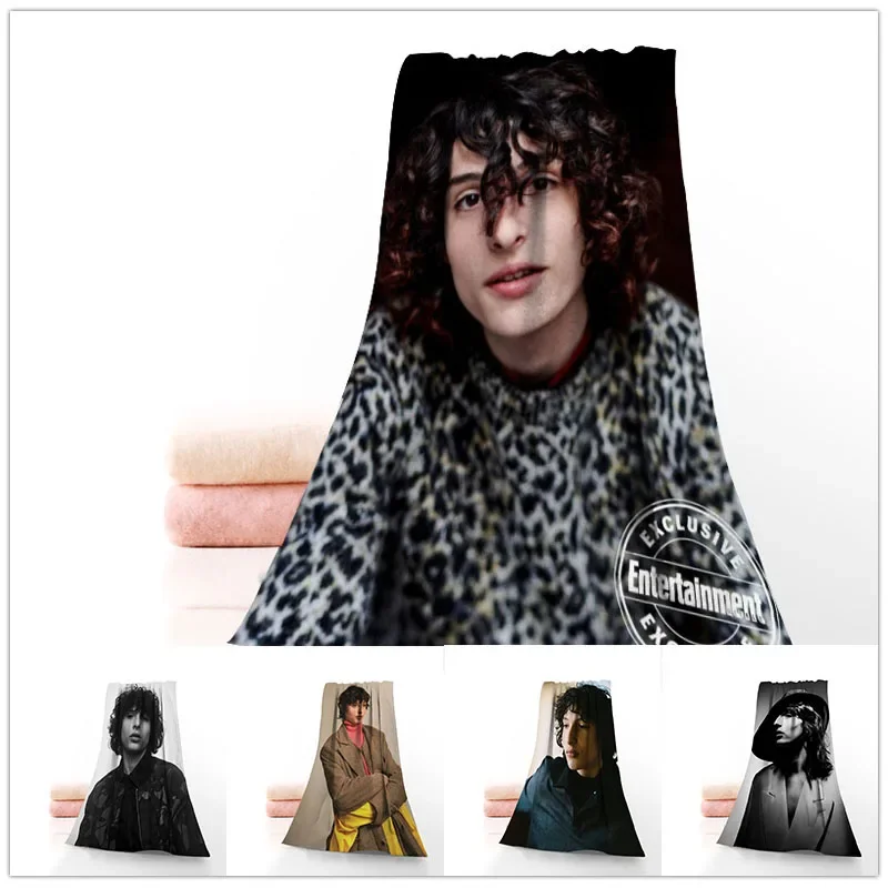 Finn Wolfhard Towels Microfiber Bath Towels Travel,Beach,Face Towel Custom Creative Towel Size 35X75cm And 35x35cm