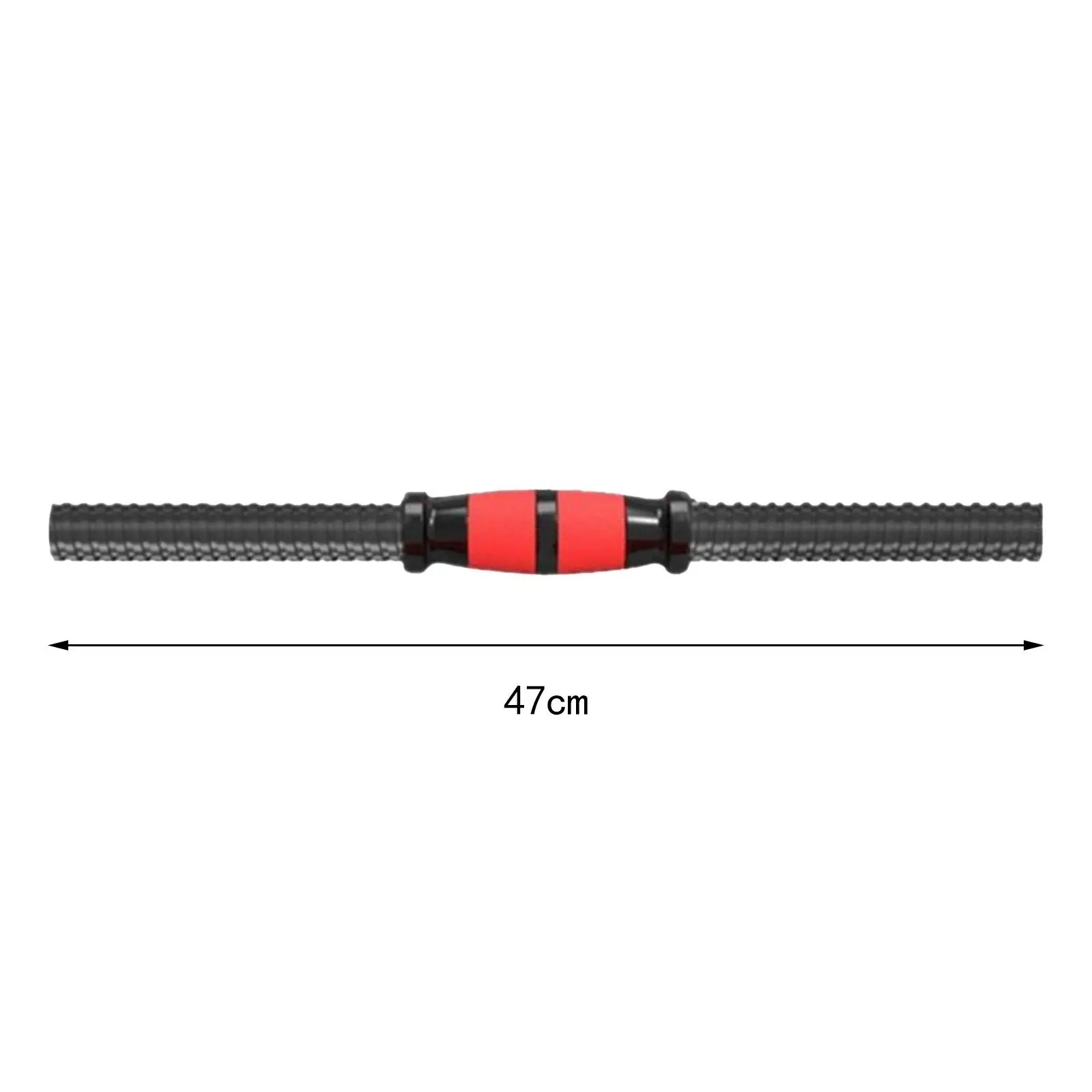 Dumbbells Rod Easy to Install AntiSlip Grip Barbell Lifting with Buckle Threaded