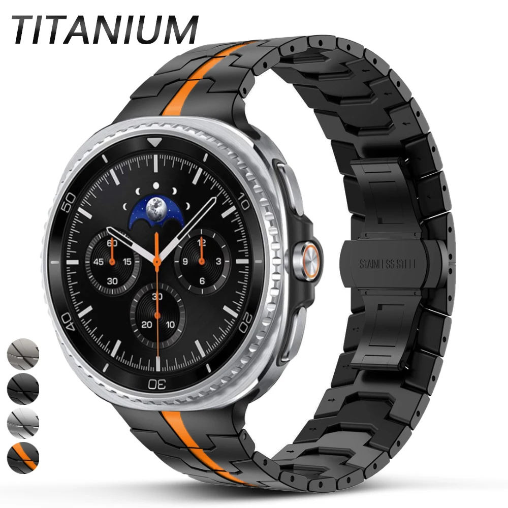 

Титановый ремешок для Samsung Galaxy Watch 8 Classic 46 мм, браслет без зазоров для Samsung Galaxy Watch 8, 40 мм, 44 мм, замена