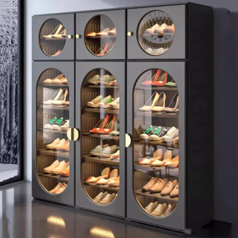 

Transparent Interior Shoe Rack Modern Foldable Cupboards Decoration Shoe Rack Hallway Fashion Sapateira Space Saving Furniture