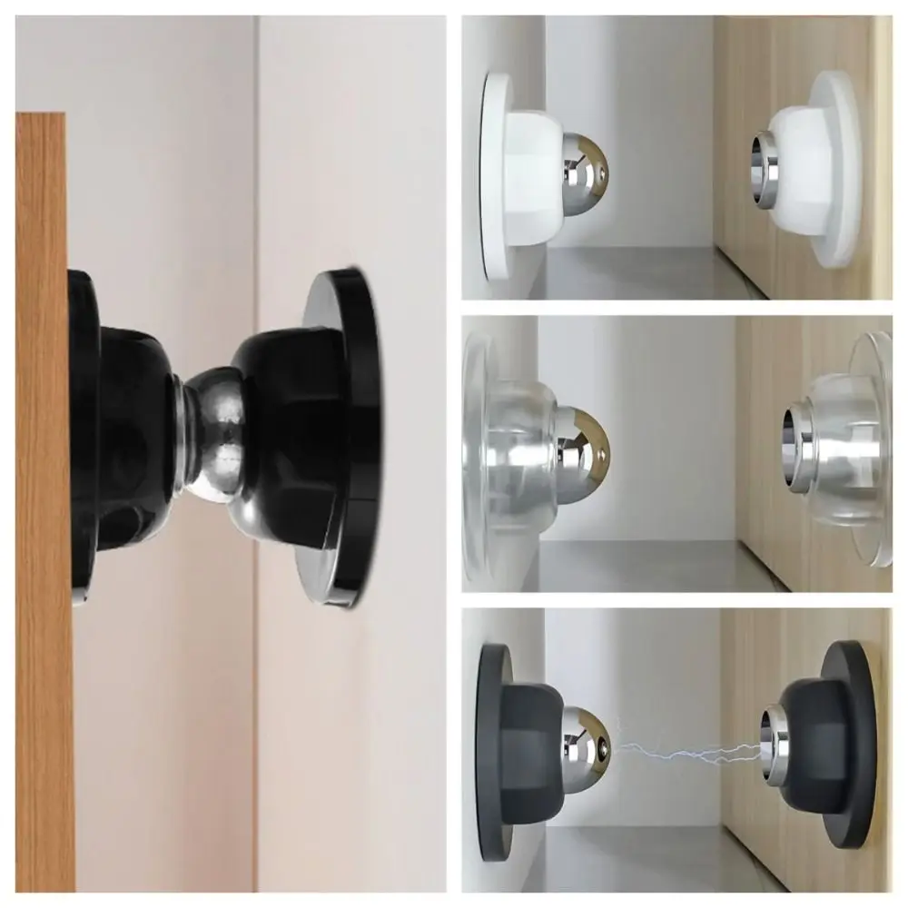 Mudo forte sucção magnética porta livre-perfurador pára-choques rolha de segurança anti-colisão porta parar quarto