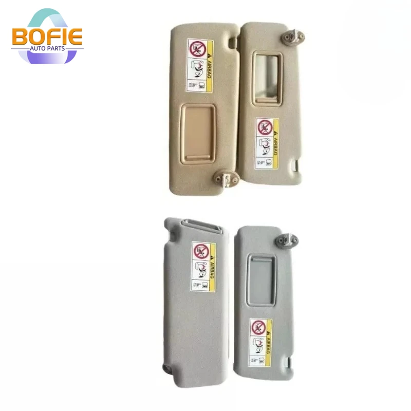 

Бежевый/серый левый/правый 1 пара 74320-0G030-B0 солнцезащитный козырек на лобовое стекло с зеркалом, подходит для Toyota Land Cruiser Prado 2009-2023