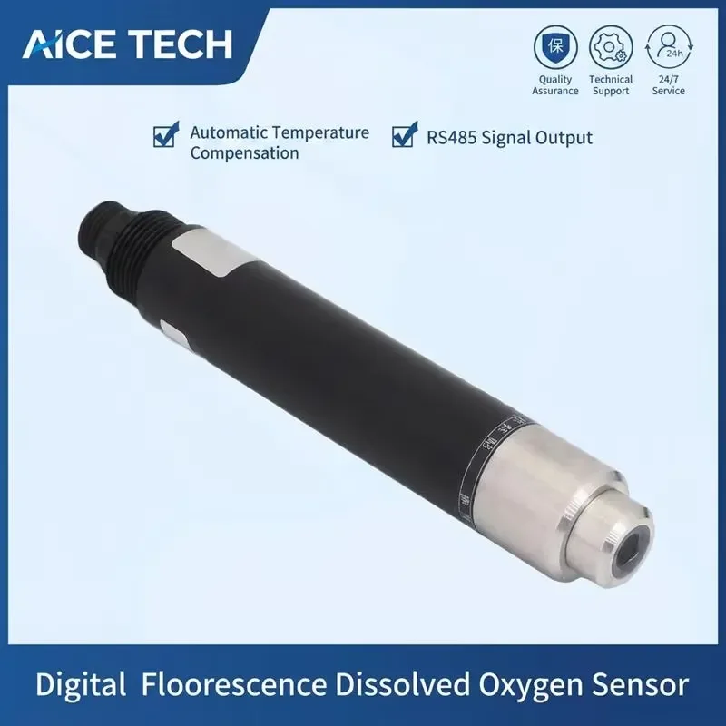 for AICE TECH Digital Fluorescence Dissolved Oxygen Sensor RS485 Output for Industrial Wastewater Treatment