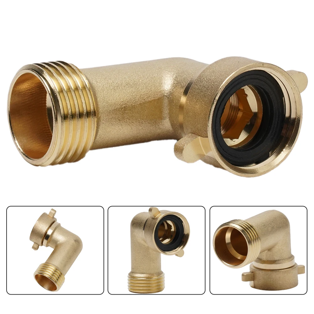 Joint 90 Degree Angle Water Pipe RV Water Intake Hose Fittings Brass Connector Replecement High Quality Travel Trailer 1Pcs