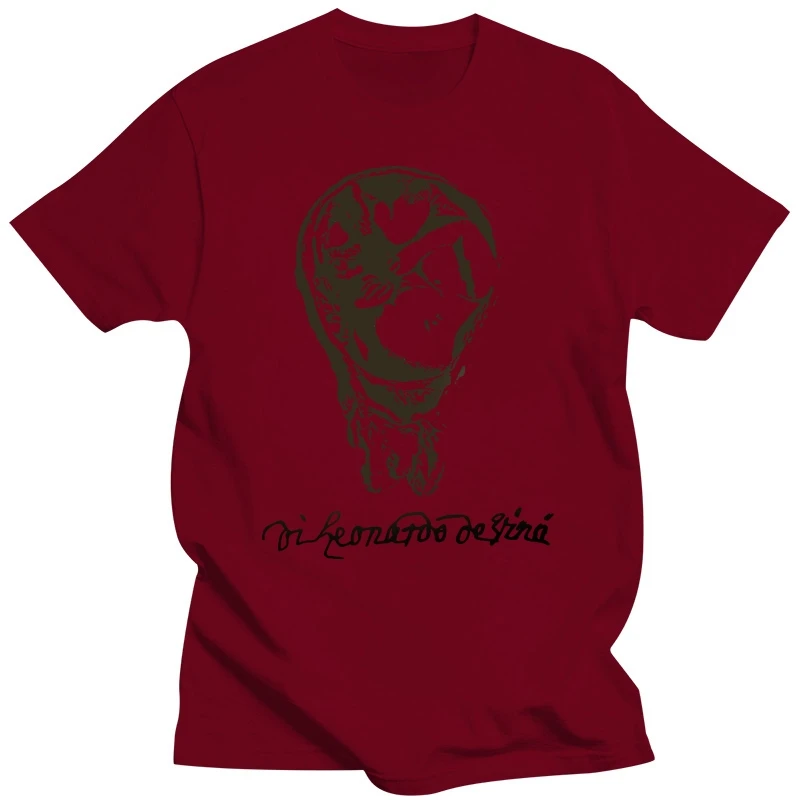 SCHWARZUNG - Leonardo Da Vinci Zeichnung - T-Shirt S-5XL