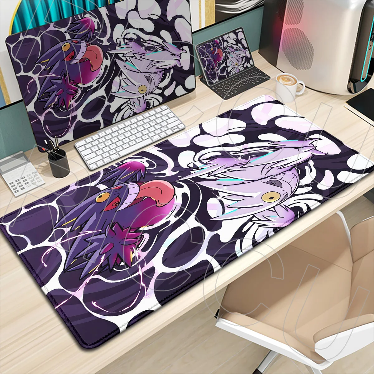

HD print XXL Laptop Black Gaming Accessories Mouse Pad Rug Japan Anime Keyboard PC Pokemon Gengar Mousepad Gamer Keyboard carpet