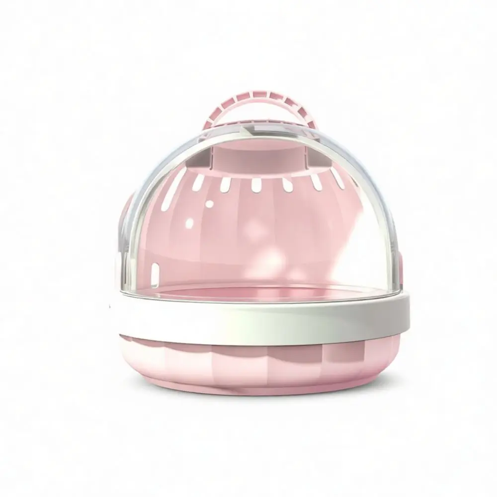 Panoramic Hamster Carrier Portable Travel Bag Breathable Cage For Small Animals Sugar Glider Squirrel Pet Outing House Accessory