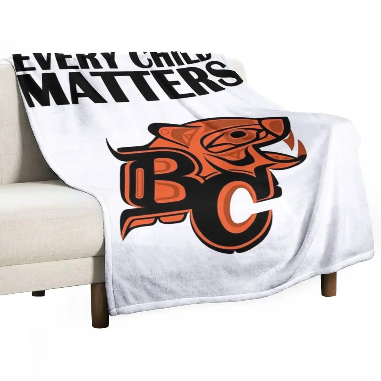 

Bc Lions Every Child Matters 2021 Orange Classic Throw Blanket For Sofa Thin valentine gift ideas Warm Luxury Brand Blankets