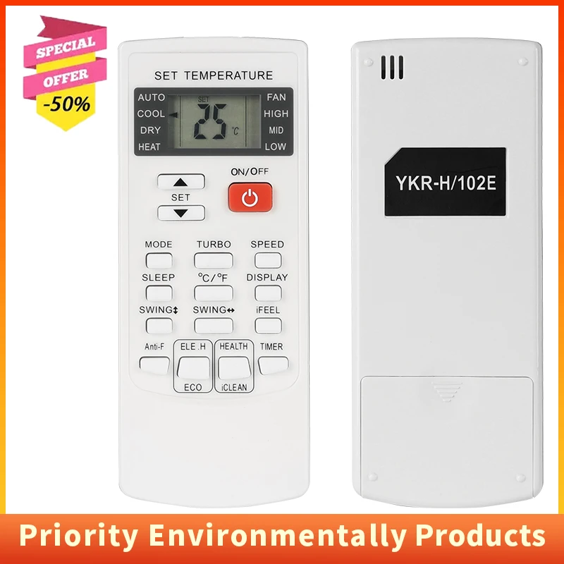 

For AUX AC A/C Air Conditioner AUXIA Remote Control YKR-H 102E 101E 006E 103E Feel Comfortable