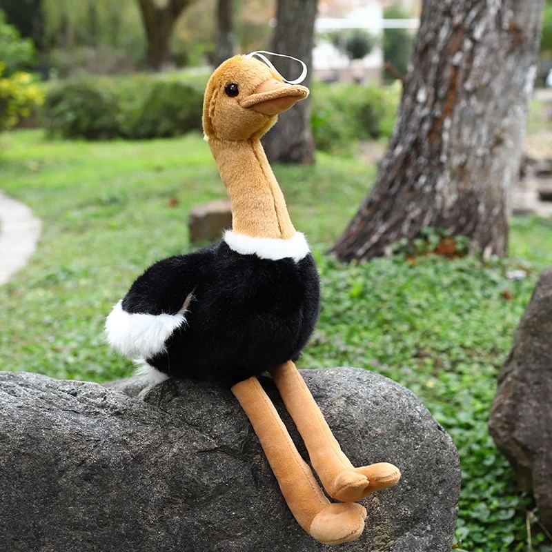 Hot 1pc 40cm/50cm Simulation Ostrich Plush Toy Stuffed Lifelike Animal Doll Soft Bird Pillow Cute Gift For Kids Girl