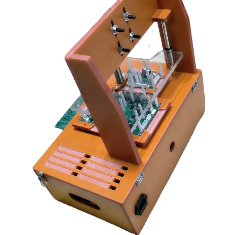 Functional test rack, fixture production, hand-pressed test rack
