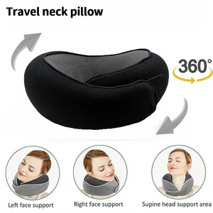 Portable Adjustable Travel Neck Pillow Memory Foam U-shaped Pillow Snail Style Travel Neck Support Soft Noon Break Sleep Pillow