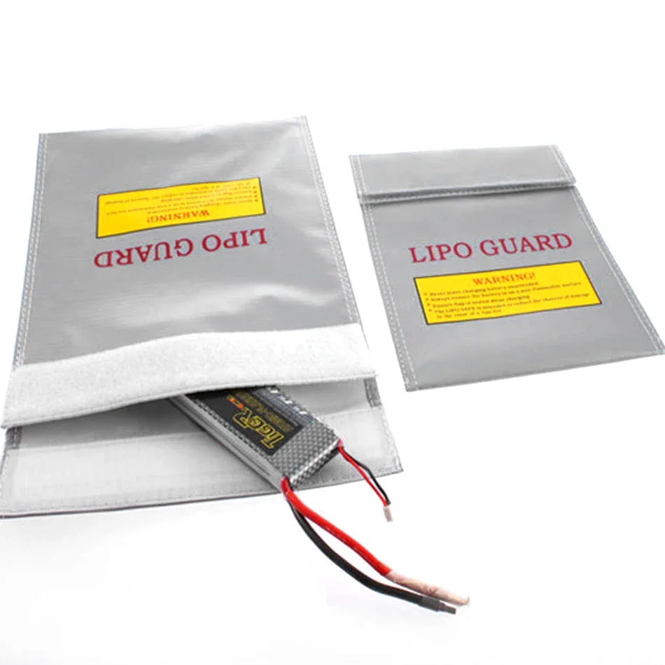 1/2PCS Fireproof RC LiPo Battery Safety Bag Portable Safe Guard Charge Sack 18x23cm 23x30cm Explosion Proof Fire Resistant