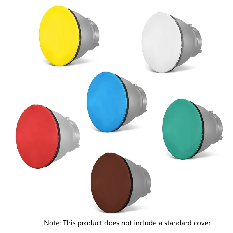 ฝาครอบตัวกระจายแสงแบบนุ่ม ตัวสะท้อนแสง ถุงเท้าตัวกระจายแสงแบบนุ่ม ถุงเท้าตัวกระจายแสงแบบนุ่มขนาด 7 นิ้ว เหมาะสำหรับการถ่ายภาพ