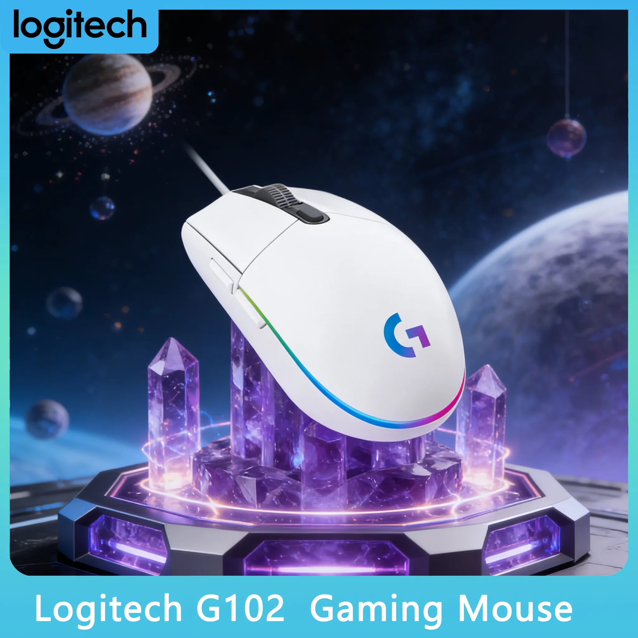 

Мышь Logitech G102 LIGHTSYNC RGB с 16,8 млн цветов для индивидуальной настройки подсветки