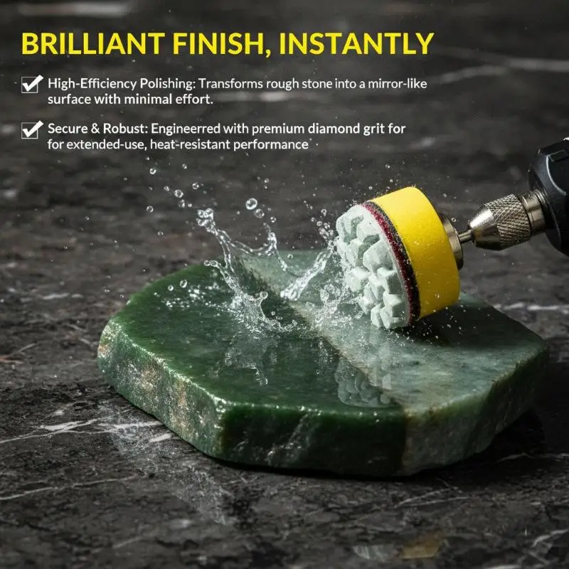@*1 Inch Diamond Wet Polishing Pad Scratch-resistant Mini Grinding Disc for Jade Marble Stone Countertop Repair Work