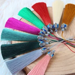 5Pcs Bookmark Tassels Cloisonne Tassels Crafts Tassels Handmade Soft Tassels for DIY Jewelry Making Pendant Accessories