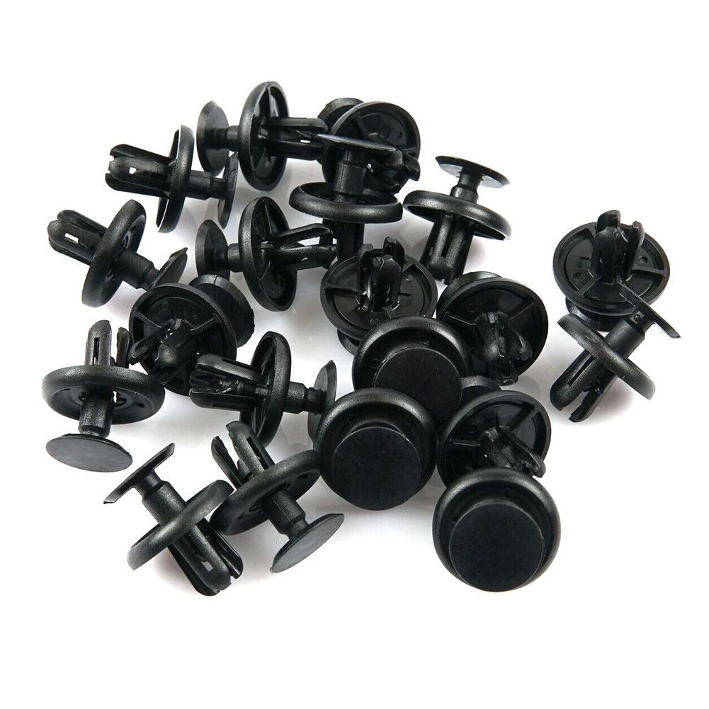 25pcs Plastic Push Clips Hood Engine Under Cover 90467-07201 Fits For Toyota For Lexus For ES300 ES330 2002-On Replacement Part