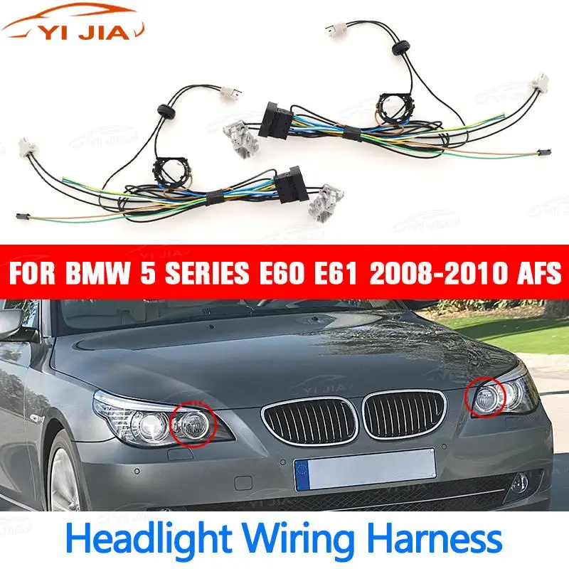 

For BMW 5 Series E60 E61 2008 2009 2010 New Xenon Headlight Internal Wire Harness Plug Wiring Harness With AFS