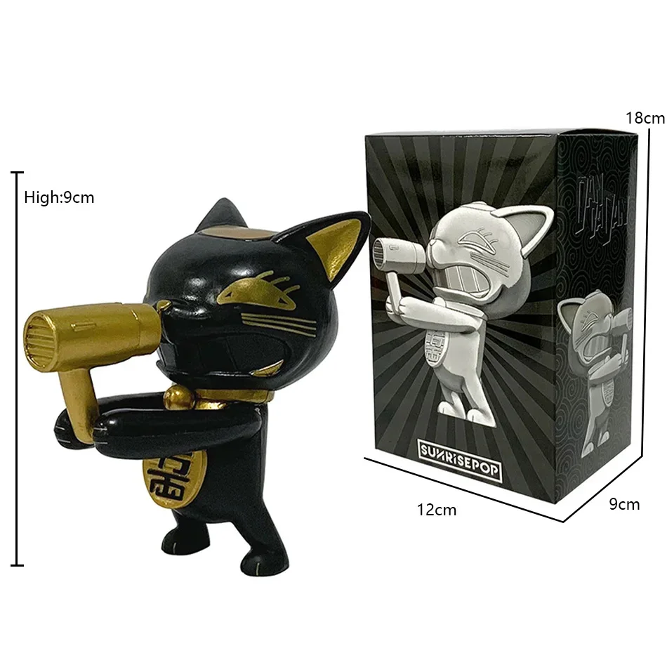 New Anime Dandadan Figure Turbo Granny The Lucky Cat Model toy doll Aciton Figure Desktop Car Ornaments Tea Pet