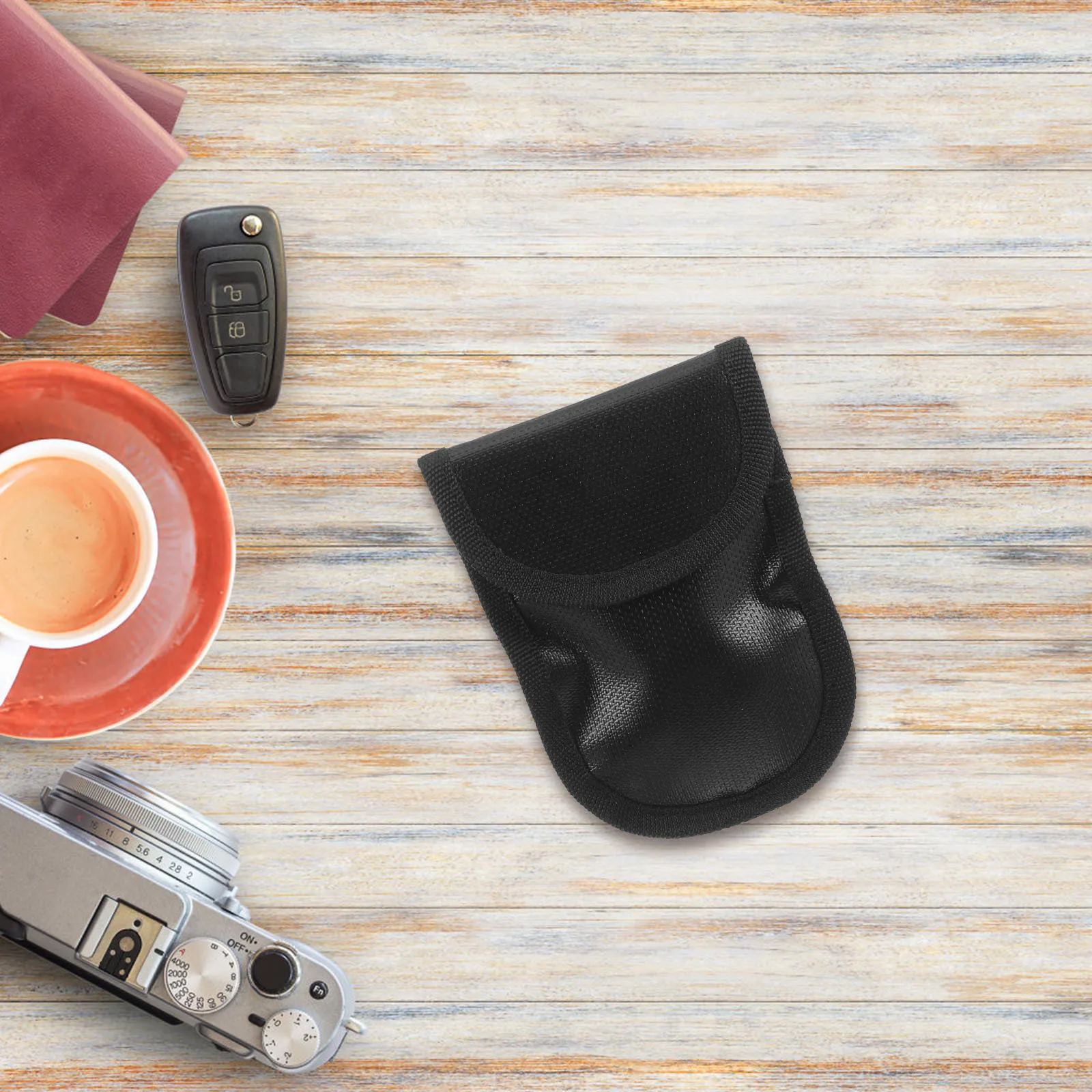 Fireproof Key Bag Waterproof Portable Credit Card Organizer Rfid Protected Safe Storage Pouch For Passport Cash Jewelry Office