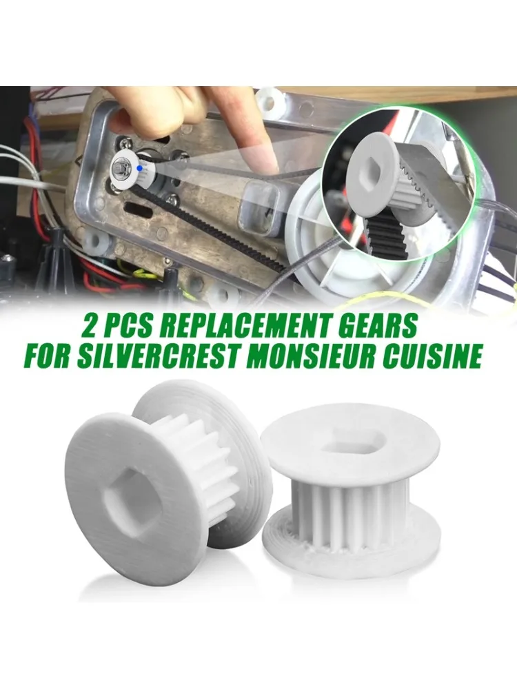 Engrenages de remplacement pour Silvercrest Monsieur Cuisine Connect SKMC 1200, courroie de distribution, 1/2 pièces