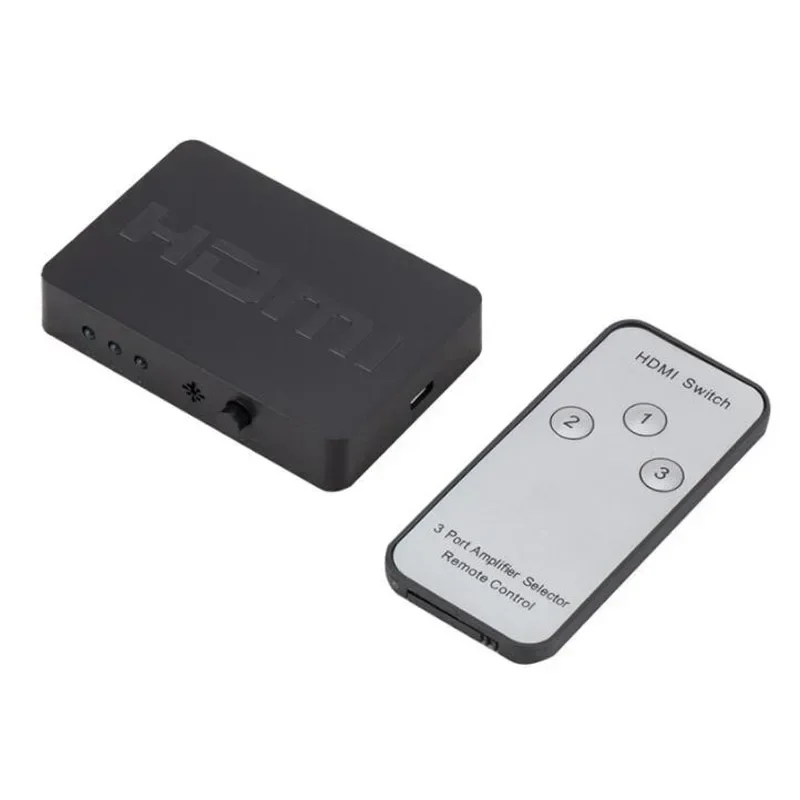 New 3x1 HDMI Splitter Box Hub Auto Switch 3 In 1 Out Switcher 1080p HD 1.4 with Remote Control for HDTV Projector XBOX360 PS3
