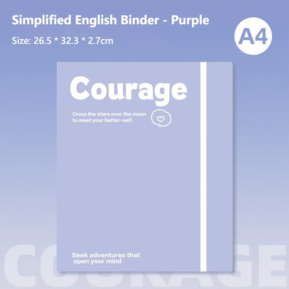 

Loose Leaf A4 File Folder Detachable Transparent Exam Paper Storage Bag Students Stationery Office Storage Booklet School Office